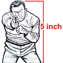 Load image into Gallery viewer, EL9-009B Huge Bad Guy target range firearms instructor challenge coin HSI NYPD LAPD FBI CIA self standing