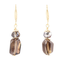 Load image into Gallery viewer, Baron Smoky Quartz Drop Earrings