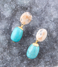 Load image into Gallery viewer, Baron Turquoise Drop Earrings