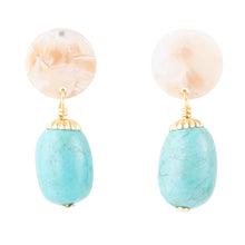 Load image into Gallery viewer, Baron Turquoise Drop Earrings