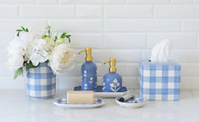 Load image into Gallery viewer, Gingham Large Vase/ Utensil Holder