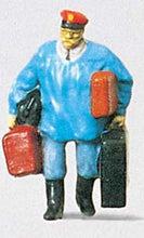 Load image into Gallery viewer, Preiser 28013 HO Scale Individual Figure - Railway Personel -- Porter w/Luggage