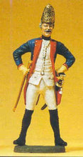 Load image into Gallery viewer, Preiser 54124 1/24 Scale Prussian Army 1756, 38th Infantry Officer of Fusiliers