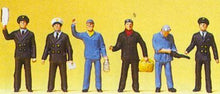 Load image into Gallery viewer, Preiser 10086 HO Scale Railroad Personnel -- French Train Crewmen