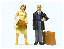 Load image into Gallery viewer, Preiser 45149 G Scale Passengers -- Waiting Travellers, pkg(2)