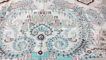 Load image into Gallery viewer, Tache Cotton Frozen Forest Blue Paisley Flat Sheet (2172FLT)