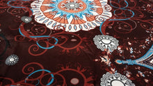 Load image into Gallery viewer, Tache Burgundy Palace Paisley Medallion Bed Sheet Set (2810FITFLT)