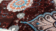 Load image into Gallery viewer, Tache Burgundy Palace Paisley Medallion Bed Sheet Set (2810FITFLT)