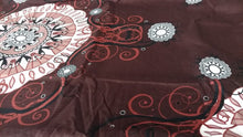 Load image into Gallery viewer, Tache Burgundy Palace Paisley Medallion Bed Sheet Set (2810FITFLT)