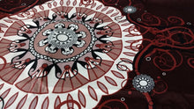 Load image into Gallery viewer, Tache Burgundy Palace Paisley Medallion Bed Sheet Set (2810FITFLT)