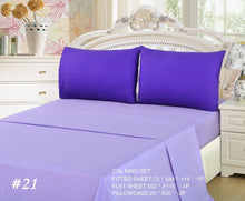Load image into Gallery viewer, Tache Cotton Lavender Purple Bed Sheet Set (BS4PC-PP)