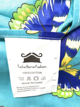 Load image into Gallery viewer, Tache Cotton Butterfly Wonderland Aqua Floral Flat Sheet (2142FLT)