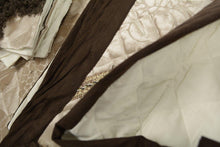 Load image into Gallery viewer, DaDa Bedding Classic Elegant Velvety Ribbons Quilted Coverlet Bedspread Set (YG1024Beige)