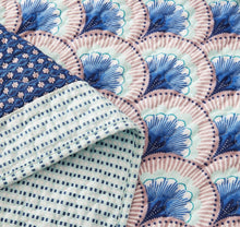 Load image into Gallery viewer, DaDa Bedding Mediterranean Blue Mint Green Patchwork Quilted Bedspread Set (JHW-884)