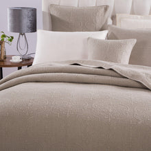 Load image into Gallery viewer, DaDa Bedding Neutral Taupe Beige Sandy Elegant Matelasse Cotton Quilted Bedspread Set (JHW-585)