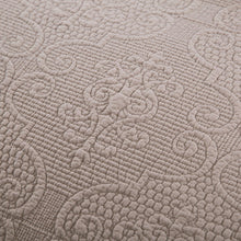 Load image into Gallery viewer, DaDa Bedding Neutral Taupe Beige Sandy Elegant Matelasse Cotton Quilted Bedspread Set (JHW-585)