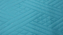 Load image into Gallery viewer, DaDa Bedding Gentle Wave Turquoise Teal Blue Lagoon Lightweight Quilted Bedspread Set (LH3000)