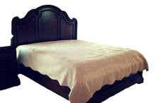 Load image into Gallery viewer, Tache Super Soft Tan Beige Scalloped Coral Reef Quilted Fleece Bedspread Set (DXJ109013-1)