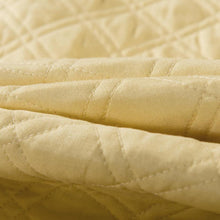 Load image into Gallery viewer, Tache Buttercup Puffs Yellow Diamond Matelasse Scalloped Quilt Set