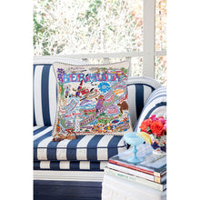 Load image into Gallery viewer, Bermuda Hand-Embroidered Pillow