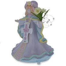 Load image into Gallery viewer, Angel with Cross Porcelain Musical Figurine 6.5 Inches