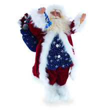 Load image into Gallery viewer, Standing Santa Fabric Figurine 18 Inches