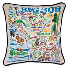 Load image into Gallery viewer, Big Sur Hand-Embroidered Pillow