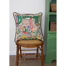 Load image into Gallery viewer, Birmingham Embroidered Pillow by CatStudio