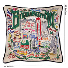 Load image into Gallery viewer, Birmingham Embroidered Pillow by CatStudio
