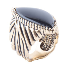 Load image into Gallery viewer, Black Onyx Golden Statement Rings