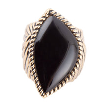 Load image into Gallery viewer, Black Onyx Golden Statement Rings