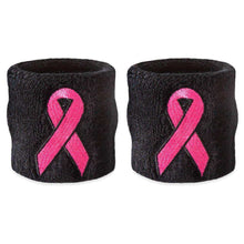 Load image into Gallery viewer, Pink Ribbon Wristband Pair