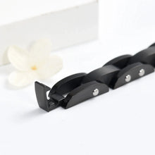 Load image into Gallery viewer, Black Chain Link Cremation Urn Bracelet