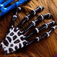 Load image into Gallery viewer, Ghastly Grasp Colorful Skeleton Hand Hair Clip