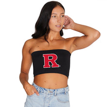 Load image into Gallery viewer, Rutgers Black Bandeau Top