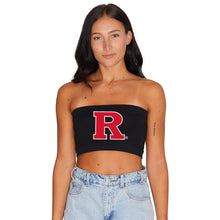 Load image into Gallery viewer, Rutgers Black Bandeau Top