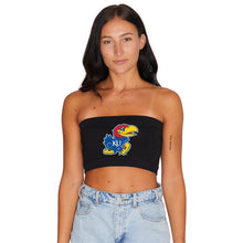 Load image into Gallery viewer, Kansas Jayhawks Black Bandeau Top