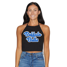 Load image into Gallery viewer, Buffalo Bulls Black Halter Top
