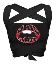 Load image into Gallery viewer, Ohio State OSU Buckeyes Black Multi Way Bandeau Top