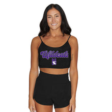 Load image into Gallery viewer, Northwestern Wildcats Black Spaghetti Tank