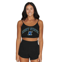 Load image into Gallery viewer, Kent State Black Spaghetti Tank