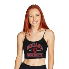 Load image into Gallery viewer, Indiana Hoosiers Black Spaghetti Tank