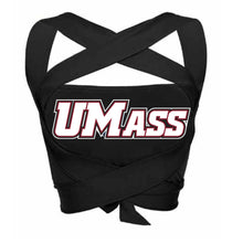 Load image into Gallery viewer, UMass Black Multi Way Bandeau Top