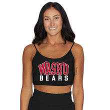 Load image into Gallery viewer, WashU Black Spaghetti Tank