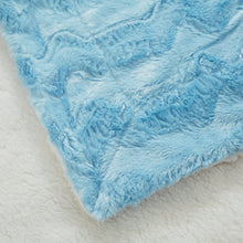 Load image into Gallery viewer, Tache Faux Fur Blue Sky Soft Throw Blanket (#8)