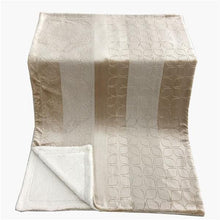 Load image into Gallery viewer, Tache Embossed Bubbly Champagne Beige Sherpa Throw Blanket (TA62088)