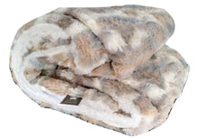 Load image into Gallery viewer, Tache Luxurious Russian Lynx Faux Fur Throw Blanket (DY12)