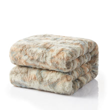 Load image into Gallery viewer, Tache Luxurious Russian Lynx Faux Fur Throw Blanket (DY12)