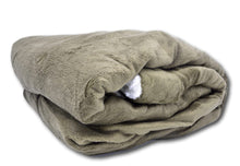 Load image into Gallery viewer, Tache Super Soft Evergreen Micro Fleece Green Sherpa Throw Blanket