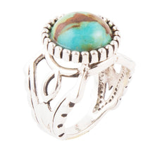 Load image into Gallery viewer, Blessing Blue Turquoise and Sterling Silver Ring